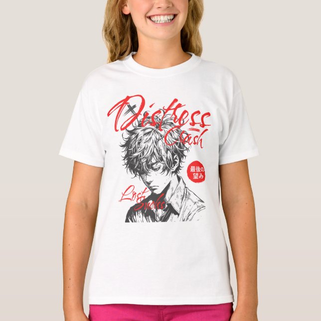 Camisa T Impressa Moderna - Na moda e Gráfico de T (Frente)