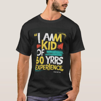 Camisa T infantil de 60 anos