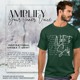 Camisa T Inspiracional Unisex "Nota para Auto"