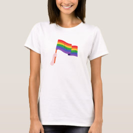 Camisa T LGBTQ do Orgulho Arco-Íris
