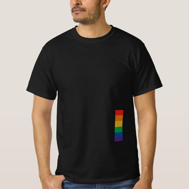 Camisa T LGBTQ do Orgulho Arco-Íris (Frente)