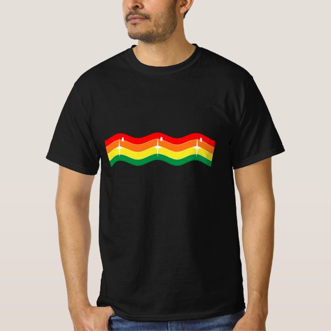 Camisa T LGBTQ do Orgulho Arco-Íris (Frente)