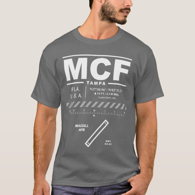 Camisa T MCF Base da Força Aérea MacDill (Frente)
