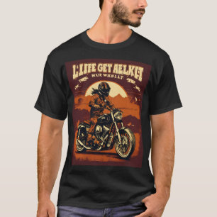 Camisa T motivada por capacete