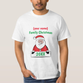 Camisa T - Natal Personalizado da Família - adicio