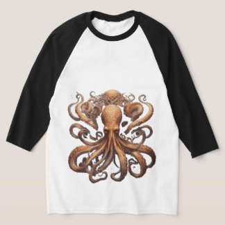 Camisa T Octopus do Explorador do Mar Profundo