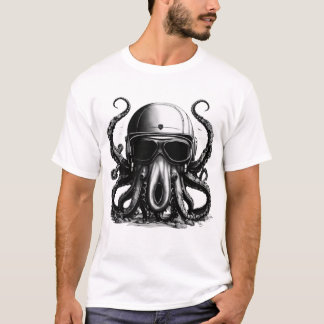 Camisa T Octopus do Explorador do Mar Profundo