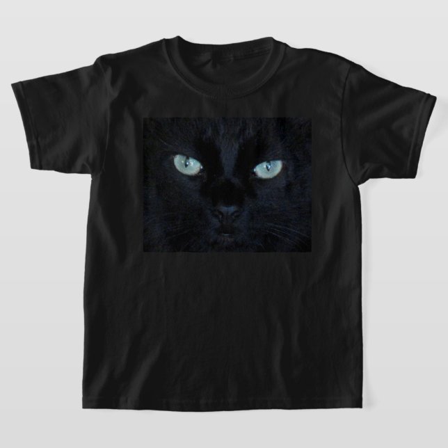 Camisa T - Olhos de Gato Pretos (Postura )