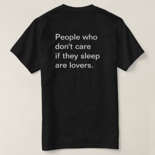 Camisa T para amantes