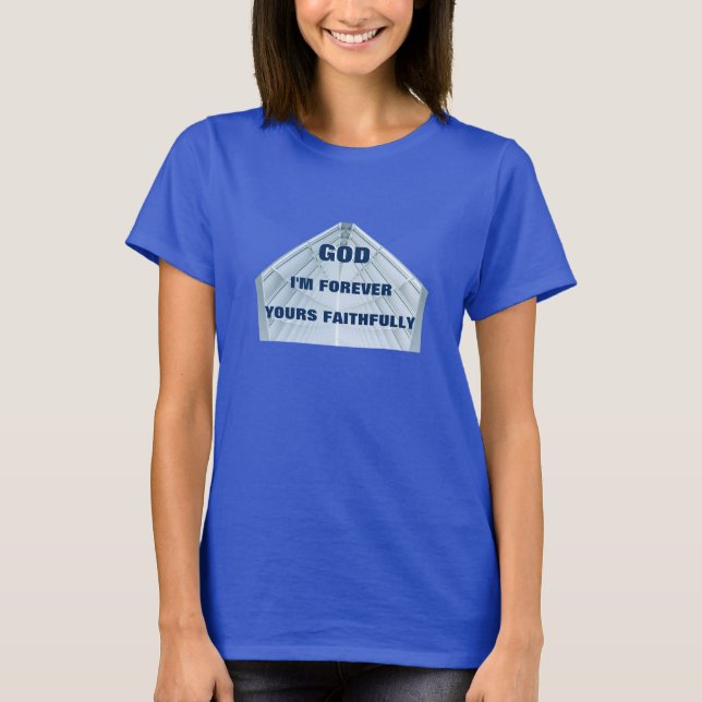 Camisa T para sempre (escura) (Frente)
