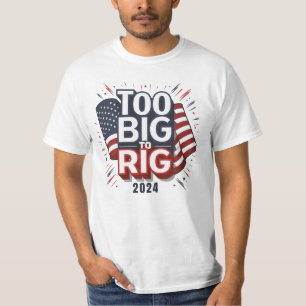 Camisa T Patriótica Muito Grande Para Camisa De Ri