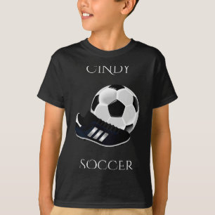 Camisa T Personalizada de Chuteiras de Bola de Fut