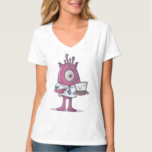 Camisa T pescoço feminino