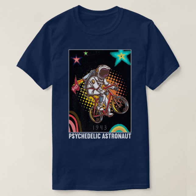 Camisa T Premium Astronauta Psicodélico (Frente do Design)