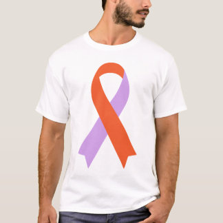 Camisa T Psoriosa Eczema lavanda e Laranja