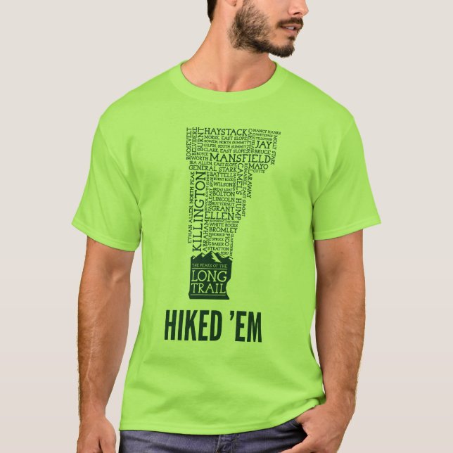 Camisa T-Rastreada Longa Vermont (Logotipo Verde) (Frente)