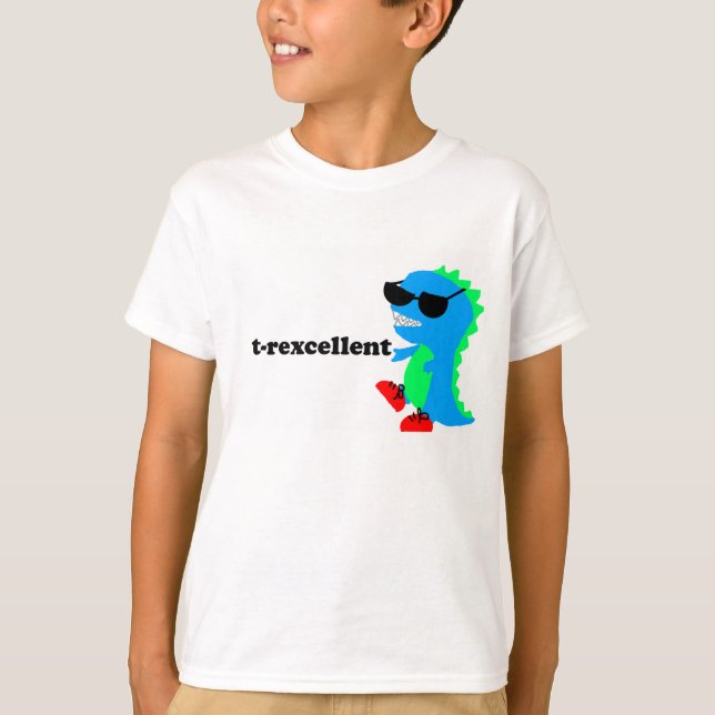camisa T-rexcellent do dinossauro do trex (Frente)