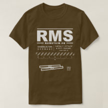 Camisa T RMS da base aérea Ramstein