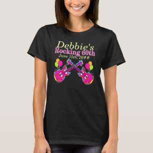 CAMISA T ROCK STAR DE 60 ANOS PERSONALIZADA