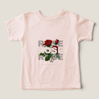 CAMISA T ROSES FLORAL DESIGN PARA CRIANÇAS