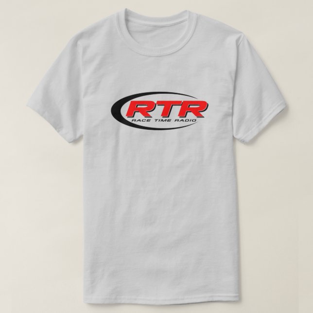 Camisa T RTR de Cinza leve (Frente do Design)