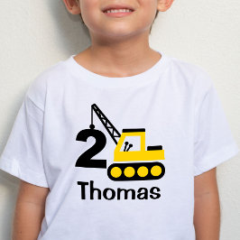 Camisa T-Shirt da Grua de Construção de segundo an