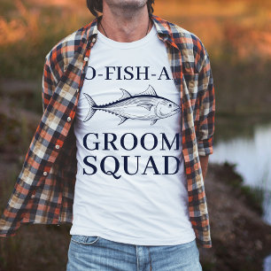 Camisa T-Shirt de Tropa de Pesca de Despedida de S