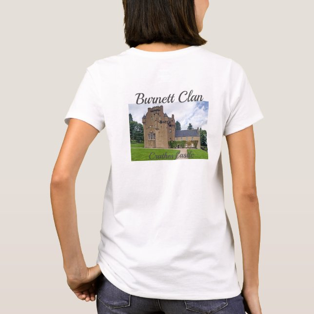 Camisa T-Shirt do Castelo de Crathes de Burnett Cl (Verso)