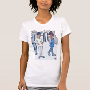 Camisa T-Shirt feminina do Serviço de Atendimento 