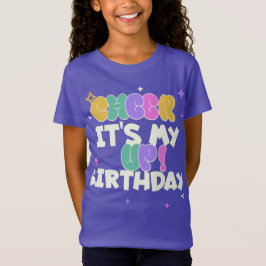 CAMISA T SHIRT FEMININA INFANTIL ANIVERSÁRIO 