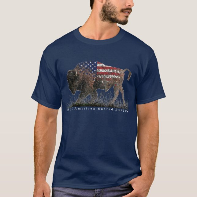 Camisa T-Shirt Sagrada Búfalo Norte-Americana (Frente)