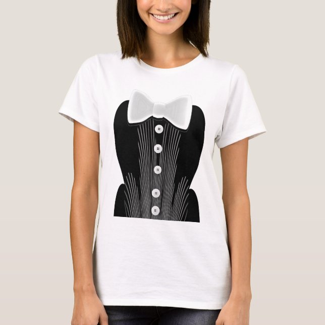 Camisa T-shirts Fofo Formal Gravata Borboleta (Frente)