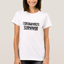 Camisa T Sobrevivente de Coronavírus