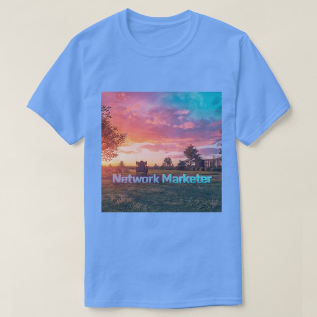 Camisa T Sunset do Marketer de Rede (Frente do Design)