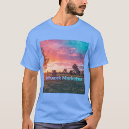 Camisa T Sunset do Marketer de Rede