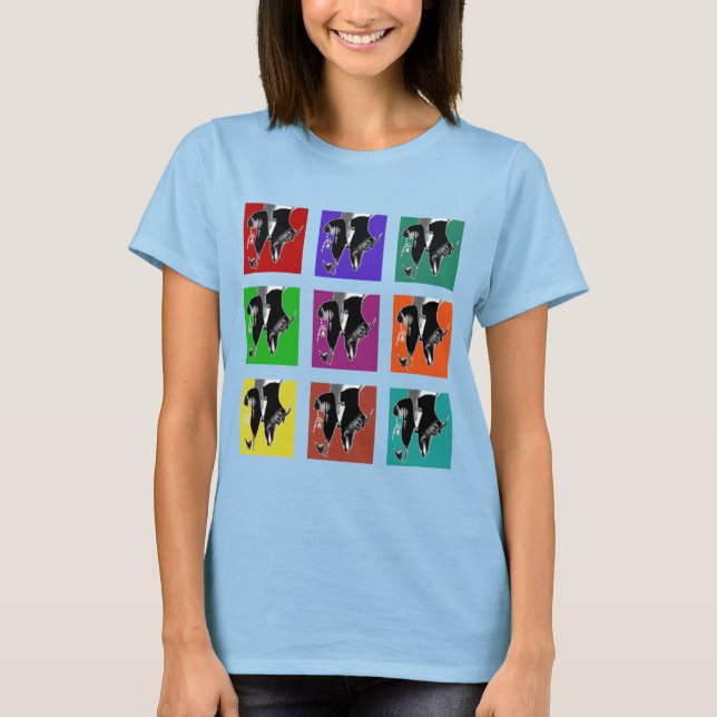 Camisa T-Tap com Grade de Cor Multa (Frente)