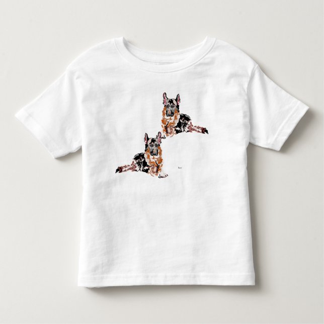 Camisa T: Toddler / German shepherd (Frente)