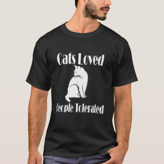 Camisa T Tolerada para Pessoas Adoradas de Gatos P