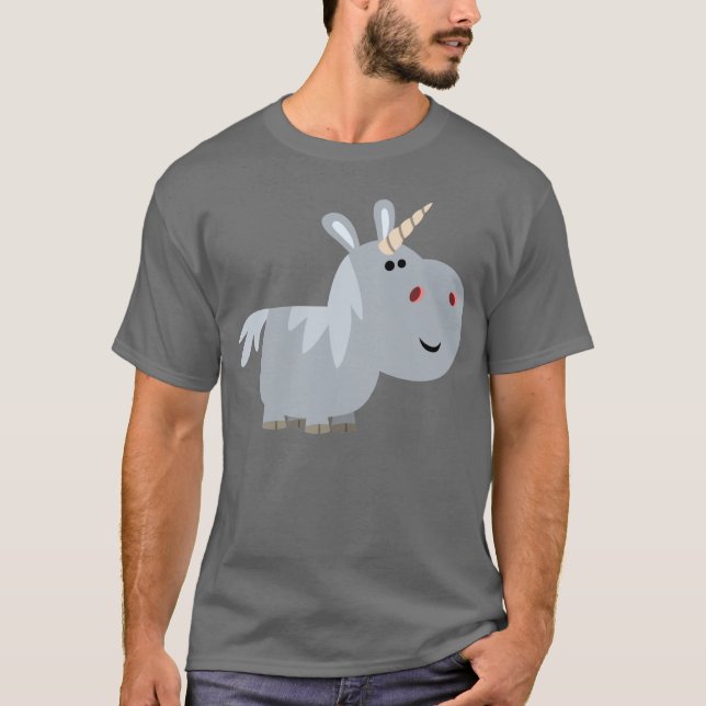 Camisa T Unicórn, Um Cartoon Incruzável E Bonito (Frente)