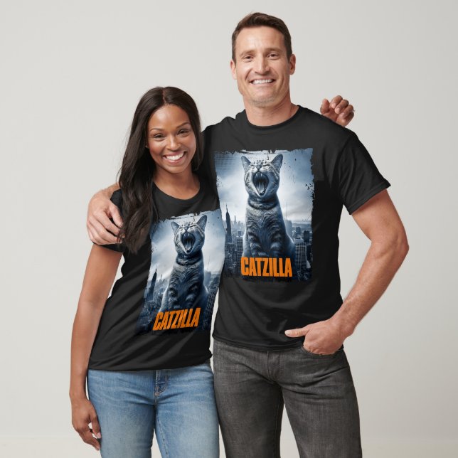 Camisa T Unisex Básica Relaxada de Catzilla (Unissex)