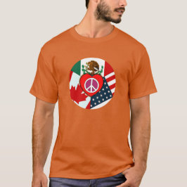 Camisa T Unisex Canadá-México-EUA