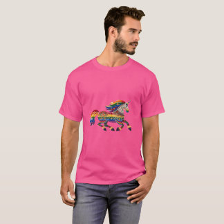 Camisa T Unisex do Unicorn Prance Folk Impressão