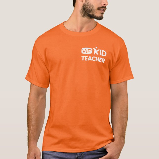 Camisa T VIPKID Laranja Oficial (Frente)