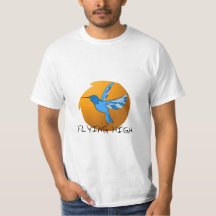 Camisa T - voando alto