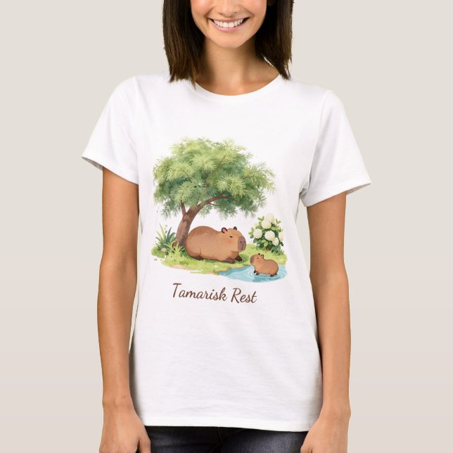 Camisa Tamarisk Rest Capybara Botânica Bíblia – Co (Frente)