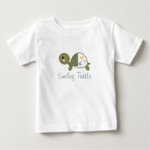 Camisa Tartaruga-Bebê Pino Fralda Azul