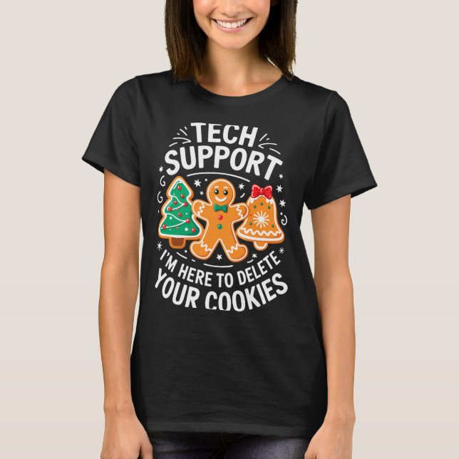 Camisa Tech Suprt Estou Aqui Para Excluir Seus Coo (Frente)