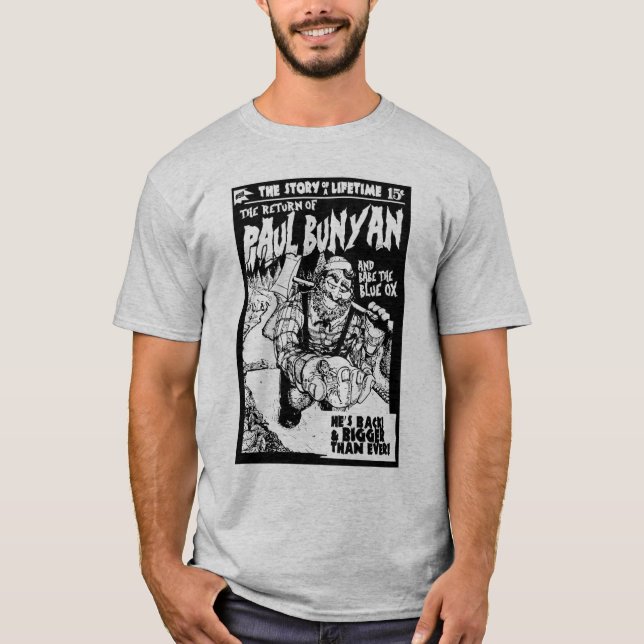 Camisa temático de Paul Bunyan t da polpa (Frente)