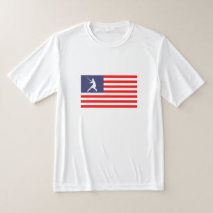 Camisa tênis de bandeira Patriótica Americana para