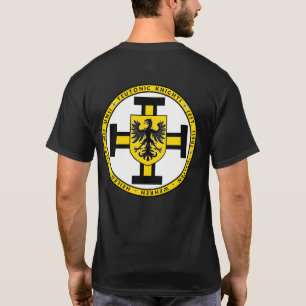 Camisa Teutonic V5 do selo da brasão do cavaleiro